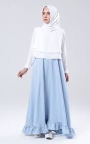 Saleana Dress Set Blue White Model Pakaian Hijab Model Pakaian Model Pakaian Muslim