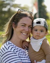 Liam's first snowfall and picture with Santa! ❄️🎅🏼