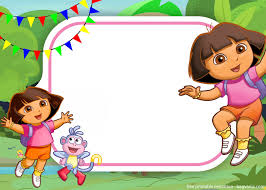 Free Dora The Explorer Invitation For Your Little Explorers Explorer Invitation Explorer Birthday Party Kids Birthday Party Invitations