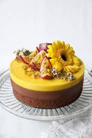 Chocolate Passion Fruit Entremet Cake Vegan Gluten Free Nirvana Cakery Recipe Passion Fruit Cake Passion Fruit Mousse Fruit Recipes