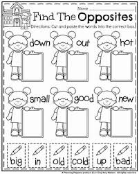 Worksheets For Kindergarten Opposites In 2020 First Grade Worksheets Grade R Worksheets Kindergarten Worksheets