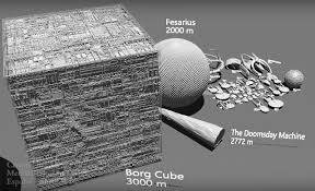 a visual comparison of the size of star trek ships geekologie