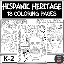 Famous Hispanic Icons Coloring Pages for Hispanic Heritage Month | Made By  Teachers