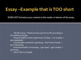College students may think they don't have time to focus on fitness and good nutrition, but this guide offers tips and expert advice on how to eat right and exercise even with a busy college schedule. Ppt Wellness Triangle Essay Powerpoint Presentation Free Download Id 2028970