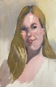 My painting of Jerome. Thanks for modeling! Thanks, Paul, for giving us the  chance to paint together.