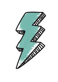 Lightning Bolt In Green Art Collage Wall Picture Collage Wall Wall Collage