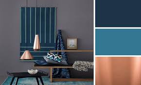Bleu Et Cuivre Referez Des Bleus Sombres Et Des Cuivres Roses Pour Une Alliance Reussie Pour Les Accessoires Du Bo Deco Bleue Deco Maison Decoration Cuivre