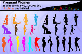 Download 1 Pregnant Vector Designs Graphics SVG Cut Files