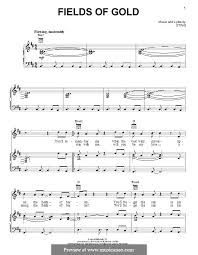 Gordon matthew thomas sumner, aka sting, composed the song. Fields Of Gold By Sting Sheet Music On Musicaneo