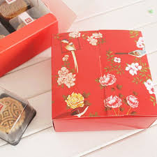 Gratis Verzending Rode Vierkante Doos Bloem Vogels Decoratie Cookie Biscuit Verpakking Dozen Candy Box Party Gift Aanbod Gunsten In Noot Dozen Doos Verpakking