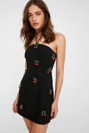 Diamante Star Cut Out Mini Dress | Nasty Gal