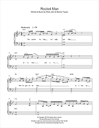 Elton john and 8 more browse our 31 arrangements of rocket man. sheet music is available for piano, voice, guitar and 28 others with 16 scorings and 4 notations in 22 genres. Rocket Man Beginner Piano Print Sheet Music Now