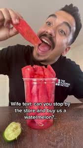 Superiesed A Woman with A Watermelon at The Store