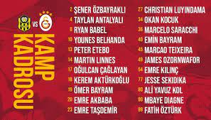 All the info, statistics, lineups and events of the match Galatasaray In Yeni Malatyaspor Maci Kamp Kadrosu Belli Oldu Fotomac