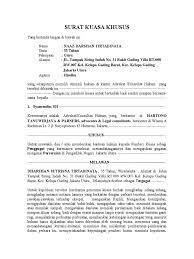 Tindakan tersebut akan dijelaskan secara rinci sehingga surat itu disebut dengan surat kuasa khusus. Surat Kuasa Perceraian
