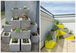 Jardinera bloques ideas | 2 ¿que es una jardinera? 11 Ideas De Bloques Macetas Macetas Bloques De Cemento Bloque De Hormigon