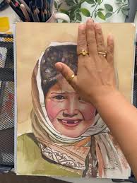 “Every portrait is a journey — from simple lines to soulful eyes. Which  step do you enjoy watching the most? ✨”, Thanks for wonderful workshop by  @j.hunsung , Would you like me to make it sound more ...