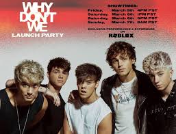 Juegos android gratis juegos android sin internet mejores juegos nuevos juegos android de pago juegos android de estrategia. Why Don T We Anuncia Fiesta De Lanzamiento Exclusiva En Roblox Radio Cosmonova