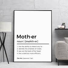 Mother Definition Print Gift For Mum Gift For Mother Etsy Presents For Mum Presents For Mom Definition Prints