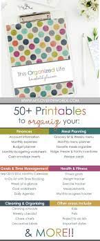 Love These Cute Printables More Than 50 Coordinating Printables To Help You Organize Your Finances Meal Plannin Organization Printables Planner Organization
