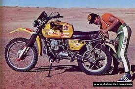 Vintage Paris Dakar Rally Motorcycles Moto Guzzi V Twin Off Roaders Improbable Italian Enduros Paris Dakar Rally Moto Guzzi Paris Dakar