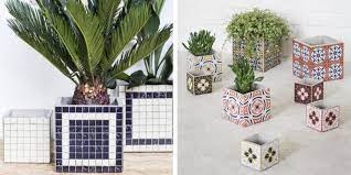 Pot De Fleur Carre Deco Plante Pots De Couleur Deco Naturelle Plante