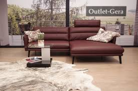 K W Polstermobel Couch Eckgarnitur 7339 In Leder Bronco Outlet