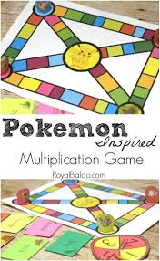 Multiplication Game Inspired By Pokemon Multiplication Games Multiplication Fun Math