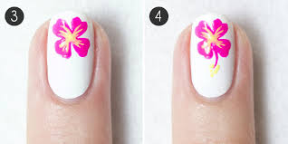 Here you may to know how to paint flowers on nails. Nail How To Totally Tropical Nail Design More