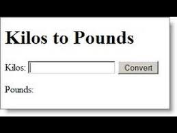 Kilos To Pounds