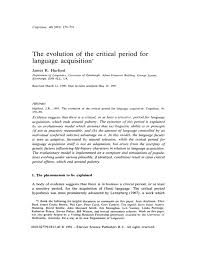 Deux matures en chaleur avec un jeunot. The Evolution Of The Critical Period For Language Acquisition