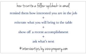 How To Write A Follow Up Email After An Interview The Prepary
