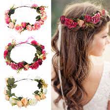 Elastic Flower Hair Band Price 9 95 Free Shipping Worldwide We Accept Paypal And Flower Crown Hairstyle Floral Headband Wedding Floral Bridal Headbands
