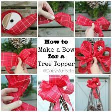 How To Make A Bow For A Tree Topper Daisymaebelle Christmas Tree Bows Christmas Bows Christmas Tree Toppers