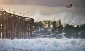 The ventura pier, formerly known as the ventura wharf and the san buenaventura wharf, is a wooden pier fishing at ventura pier. Video High Surf Smashes Ventura Pier And Floods Streets Laist