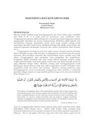 Pdf Mahasiswa Dan Kewajipan Diri