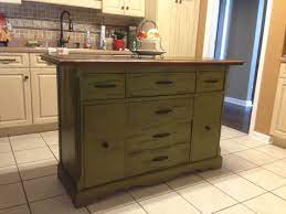 Repurposed Antique Buffet Made Into Kitchen Island Antique Buffet Kitchen Island Made From Antique Buffet Home Kitchens