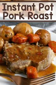 Then, you rub the skin with salt to draw out moisture, so it gets super crispy in the oven. Instant Pot Pork Roast Love Bakes Good Cakes