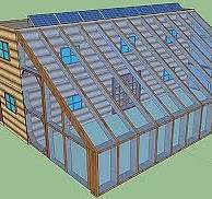 Solar Powered Shipping Container Cabin with Greenhouse Design
