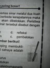 Gambar Disamping Membuktikan Bahwa Sifat Cahaya Adalah A Merambat Lurus B Dapat Dipantulkan C Brainly Co Id