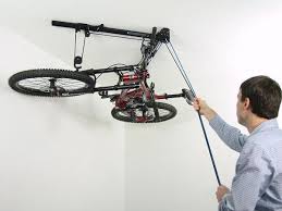 Horizontal Bike Hoist Bicycle Storage Bike Lift Indoor Bike Storage