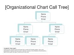 ppt organizational chart call tree powerpoint