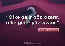 Ofke Gelir Goz Kizarir Ofke Gider Yuz Kizarir Charles Bukowski Sozleri Yazar Sair Kitap Siir Ozlu Anlamli Sozler Bukowski Ozlu Sozler Guzel Soz