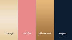 Black And Rose Gold Color Scheme Image Result For Colour Palette Navy Peach Cream Gold Coral Colour Palette Champagne Color Palette Champagne Wedding Colors