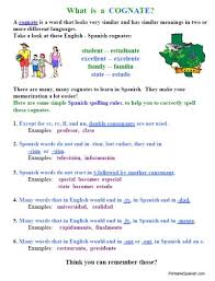 New Printable Spanish Freebie Of The Day Cognates Lesson List And Worksheet Packet From Printablespanis Spanish Cognates Cognates English Teaching Materials