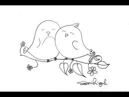 How To Draw Love Bird With Pen Easy Drawing For Kids Semihigh Youtube Easy Drawings Cute Easy Drawings Easy Drawings For Kids