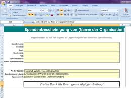Durchführungsverordnung (estdv) verschrieben und vom zuständigen. Spendenbescheinigung Excelvorlage De