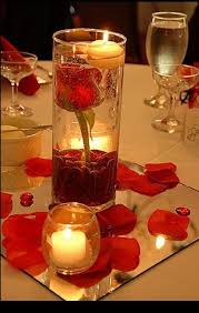 Our Centerpieces For Our Engagement Party Red Wedding Centerpieces Candle Wedding Decor Flower Centerpieces Wedding
