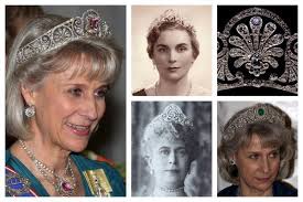 Birgitte Duchess Of Gloucester Tiaras The Gloucester Honeysuckle Tiara From Top Left Duchess Of Gloucester Princess Alice Duchess Of Gloucester Tiara Detail D Royal Tiaras Tiara Royal Jewels