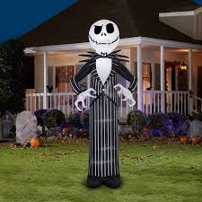 Jack Skellington Giant Airblown Halloween Decoration Walmart Com Halloween Decorations Diy Outdoor Halloween Diy Outdoor Halloween Outdoor Decorations